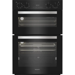 Hotpoint DIH82G1AB Built In Electric Fan Double Oven with Air Fry - Black