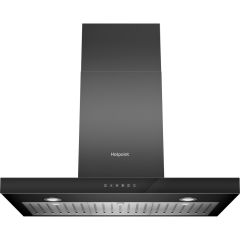 Hotpoint PHBS98CLTDK1 90cm Chimney Cooker Hood - Black