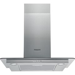 Hotpoint PHFG64FLMX 60cm Chimney Cooker Hood - Inox