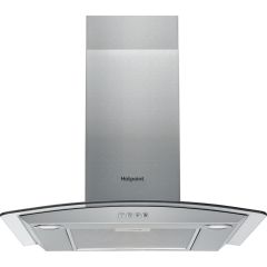 Hotpoint PHGC64FLMX 60cm Chimney Cooker Hood - Inox