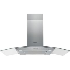 Hotpoint PHGC94FLMX 90cm Chimney Cooker Hood - Stainless Steel