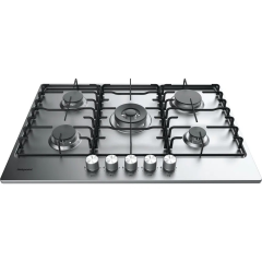 Hotpoint PPH75PDFIXUK 75cm Gas Hob - Silver