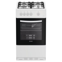 Indesit I5G1KMW 50cm Gas Freestanding Single Cooker - White