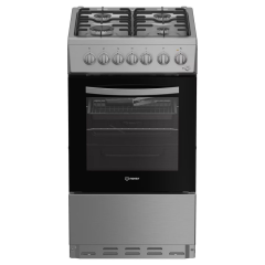 Indesit I5G3PMX 50cm Dual Fuel Single Cooker - Stainless Steel