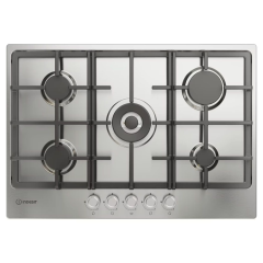 Indesit THP751WIXI1 Gas Hob - Stainless Steel