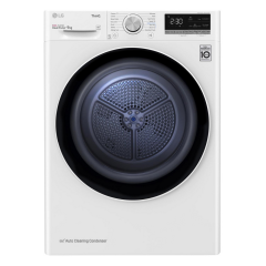 LG FDV709W 9KG Heat Pump Tumble Dryer - White 