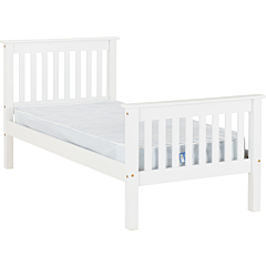 Lisdorat 200-201-019 MONACO 3' BED HIGH FOOT END - WHITE