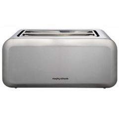 Morphy Richards 500002712 4 Slice Toaster - Brushed Steel