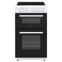 NordMende CTEC53WH 50cm Electric Twin Cavity Cooker - White