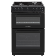 NordMende CTG62LPGBK 60cm LPG Gas Twin Cavity Cooker - Black