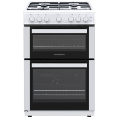 NordMende CTG62LPGWH 60cm LPG Gas Twin Cavity Cooker - White