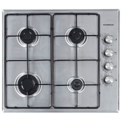 NordMende HGE603IX Gas Hob - Stainless Steel