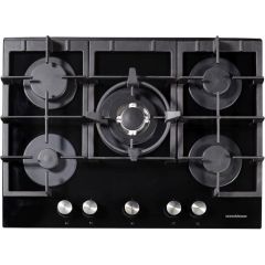 NordMende HGX703BGL Gas Hob - Black