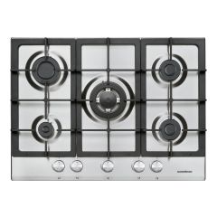 NordMende HGX703IX 70cm Gas Hob - Stainless Steel