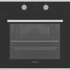 NordMende SO207IX 65L Single Oven - Stainless Steel & Black Glass