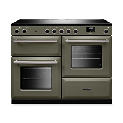 Rangemaster AURO110EI/19369 110CM Induction Range Cooker - River Bed with Brushed Nickel Trim