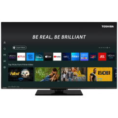 Toshiba 50QV3F63DB 50" UHD 4K QLED Frameless Smart TV - Black