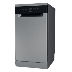 Whirlpool WH2FE10CS80XUK Freestanding Slimline Dishwasher - Stainless Steel