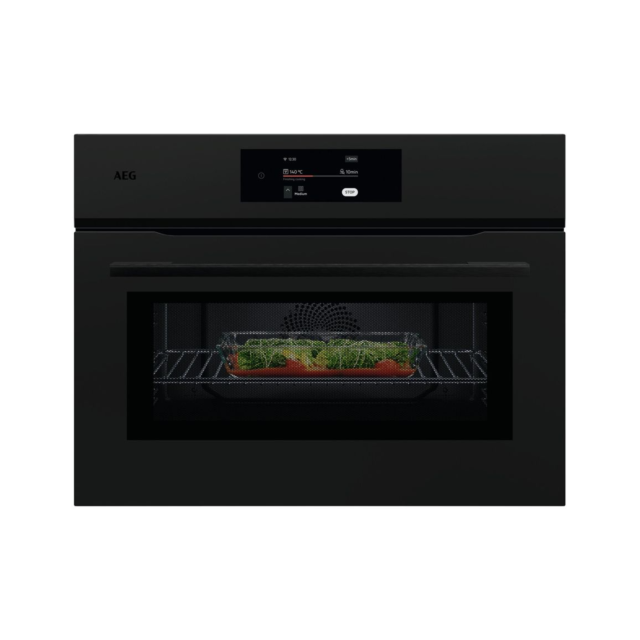 AEG NKK8N721T Built-In Compact Oven with Microwave - Matt Black