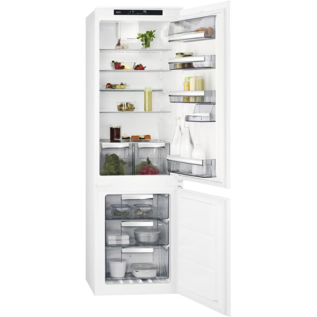 AEG SCE818F6TS 70/30 Integrated Fridge Freezer - White