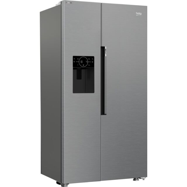 Beko ASP352VPX American Fridge Freezer - Brushed Steel