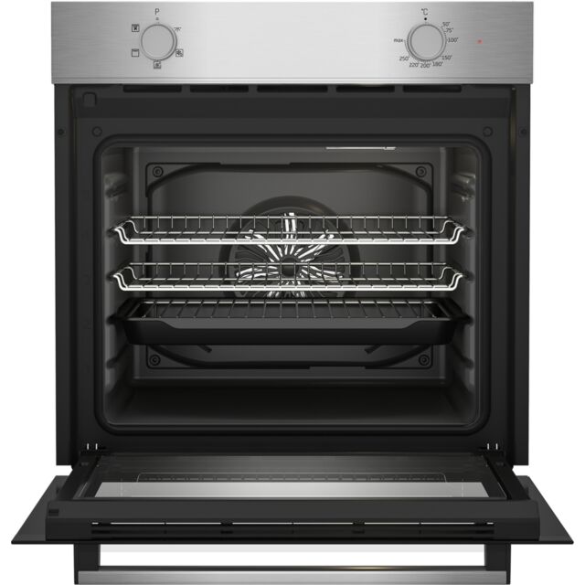 Beko BBSF210SX 60cm Built-in Single Oven and Ceramic Hob Pack - Stainless Steel