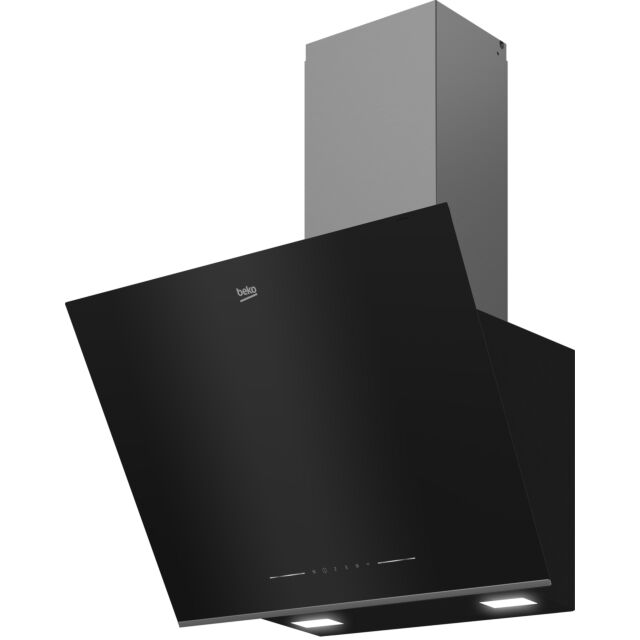 Beko BHCA66341BBH 60cm Chimney Cooker Hood - Black