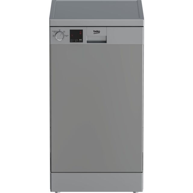 Beko DVS04020S Slimline Dishwasher - Silver