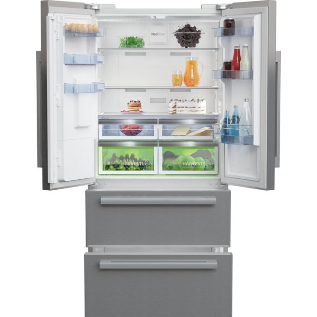 Beko GNE460520DVPX American Fridge Freezer - Stainless Steel