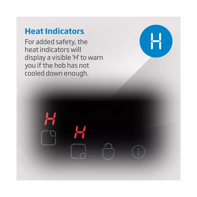 Beko HIC64402T 58cm Black Built-In Ceramic Hob
