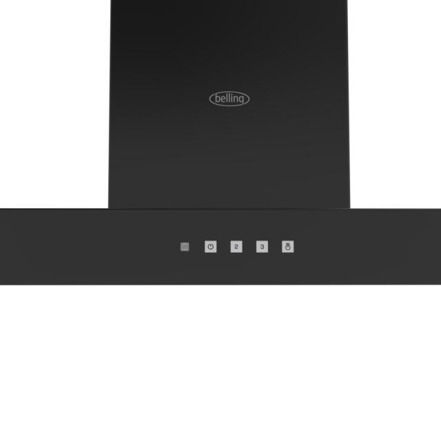 Belling BEL603TBLK 60CM Chimney Cooker Hood - Black