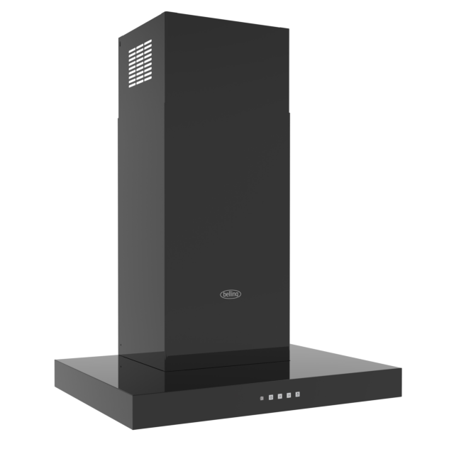 Belling BEL603TBLK 60CM Chimney Cooker Hood - Black