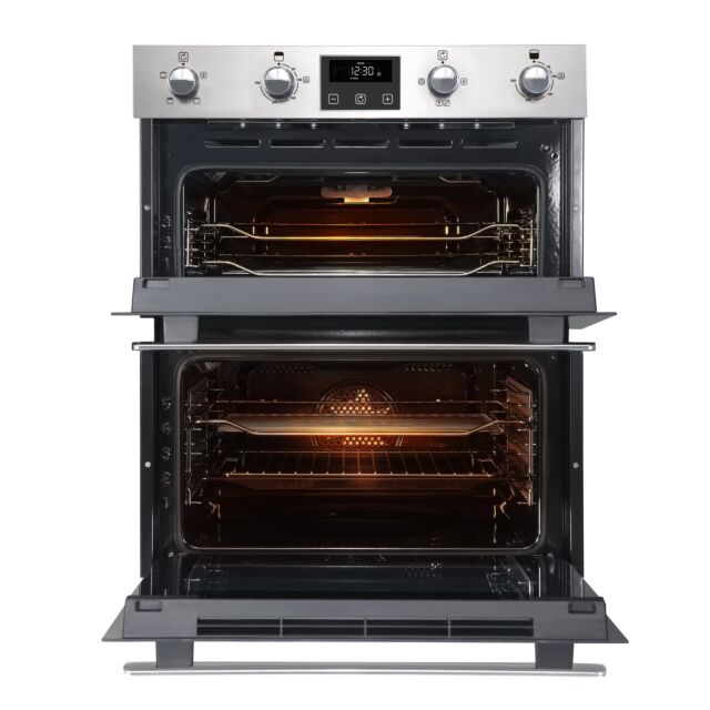 Belling BI702FPCTSTA Built In Double Eye Level Oven - Black
