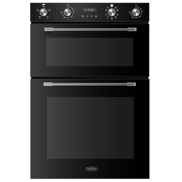 Belling BI904MFBLK Built-In Double Eye Level Multifunction Oven - Black