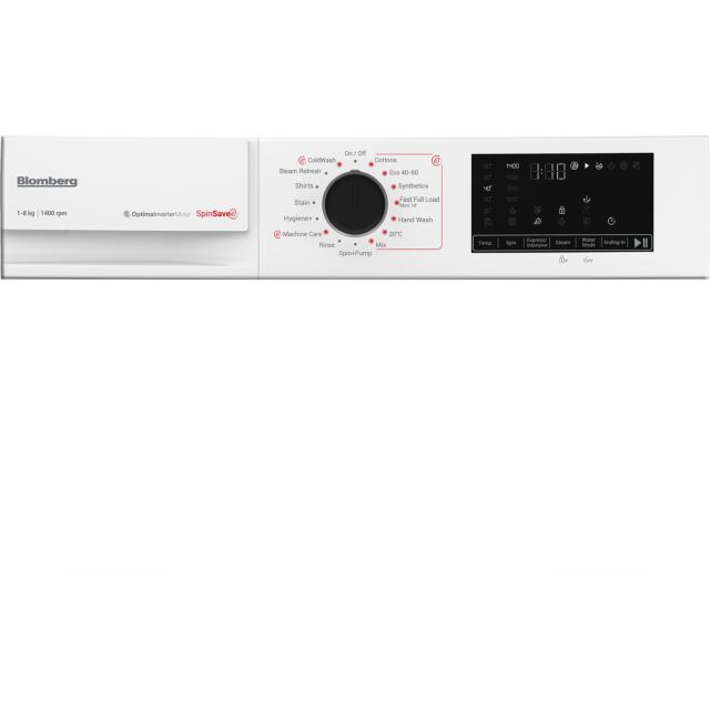 Blomberg LWA18461W 8kg 1400 Spin Washing Machine - White