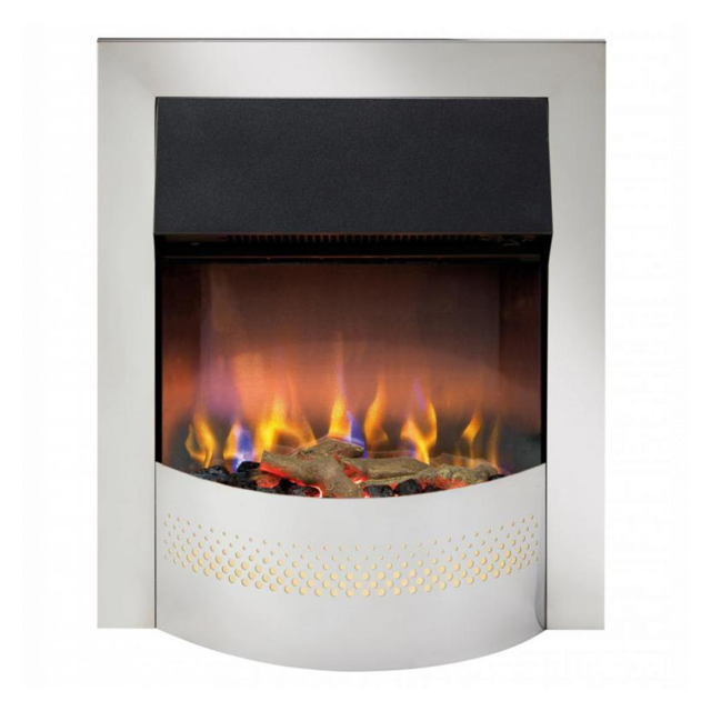 Dimplex 400000030 Portree Optiflame 3D Electric Inset Fire - Chrome
