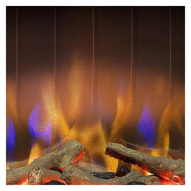 Dimplex 400000030 Portree Optiflame 3D Electric Inset Fire - Chrome