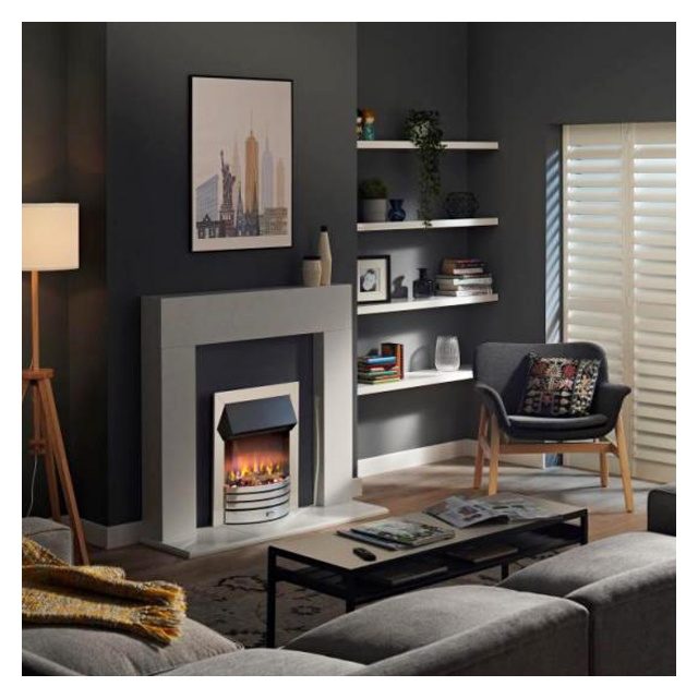 Dimplex 400000031 Torridon Optiflame 3D Electric Inset Fire - Chrome