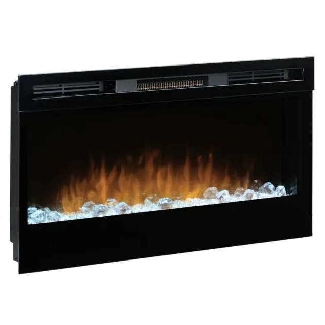 Dimplex 500002071 Prism 34inch Optiflame LED Electric Wall Fire - Black