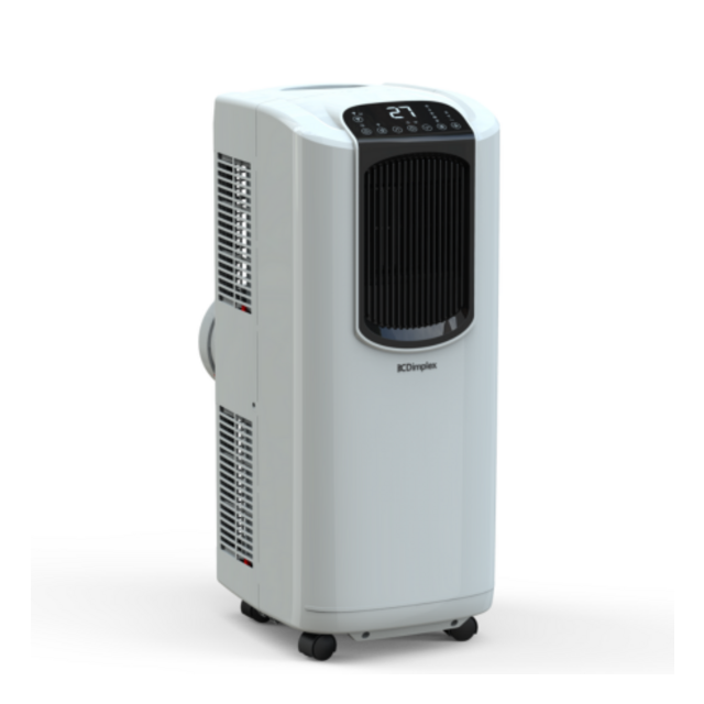 Dimplex DPAC901 2.6kW Portable 9000 BTU Air Conditioner with Dehumidifier - White & Black