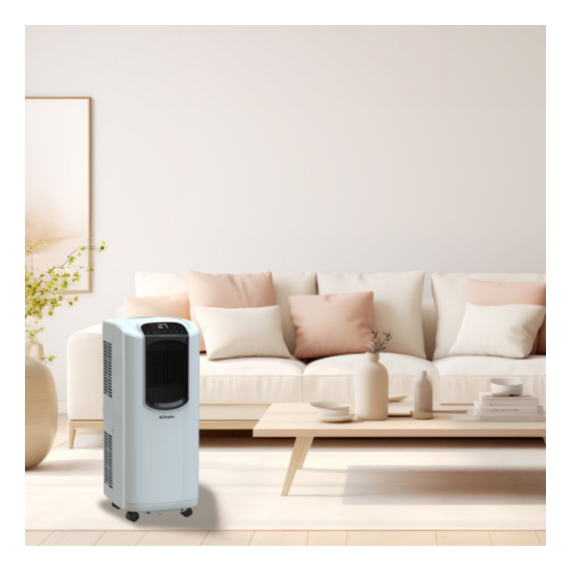 Dimplex DPAC901 2.6kW Portable 9000 BTU Air Conditioner with Dehumidifier - White & Black