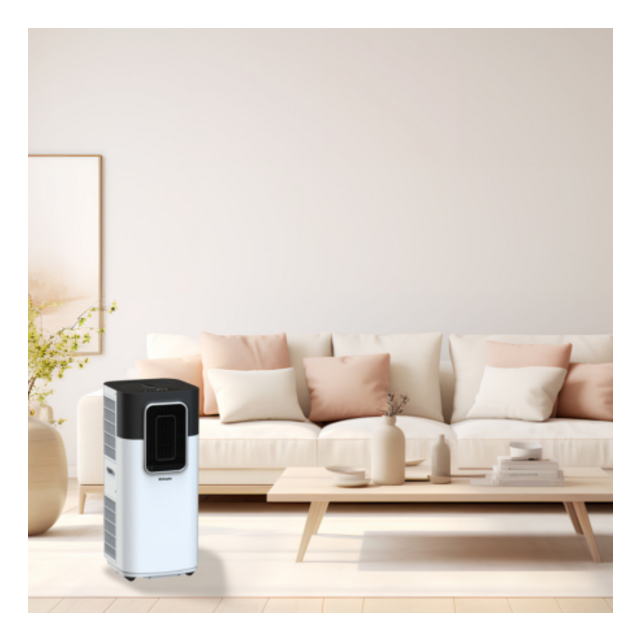 Dimplex DPAC1201 3.5kW Portable 12000 BTU Air Conditioner with Dehumidifier - White & Black