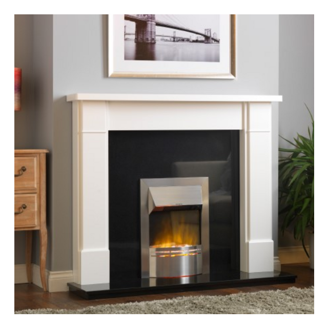 Dimplex X-037084 Dakota Optiflame Electric Fire - Stainless Steel