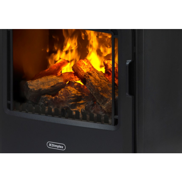 Dimplex X-059086 Bayport Opti-Myst Stove Electric Fan Heater - Matt Black