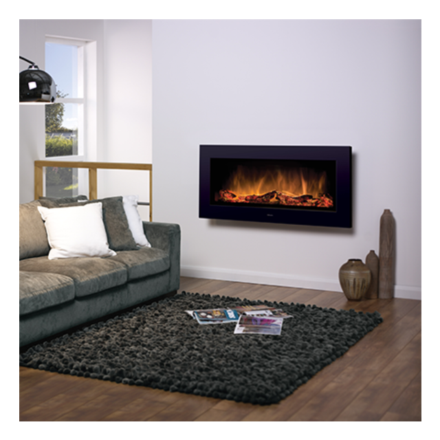 Dimplex X-061270 SP16 Optiflame 3D Wall Mounted Electric Fire - Black