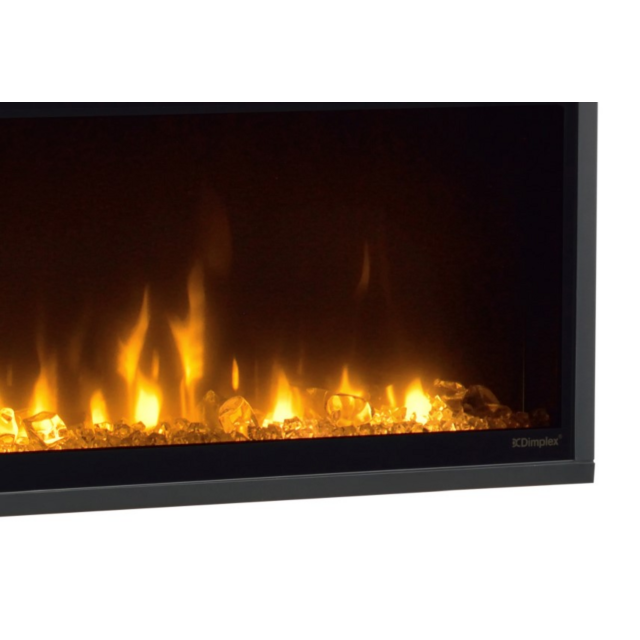 Dimplex X-210296 100inch 'Ignite' Linear Optiflame Inset Electric Fire - Black