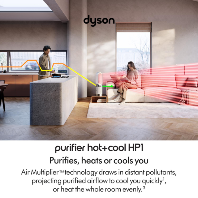 Dyson HP11 Hot & Cool Purifier - White Model Features