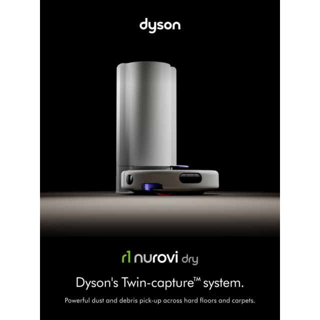 Dyson R1NUROVI R1 Nurovi Dry Robotic Vacuum Cleaner - Silver & Vinca Blue