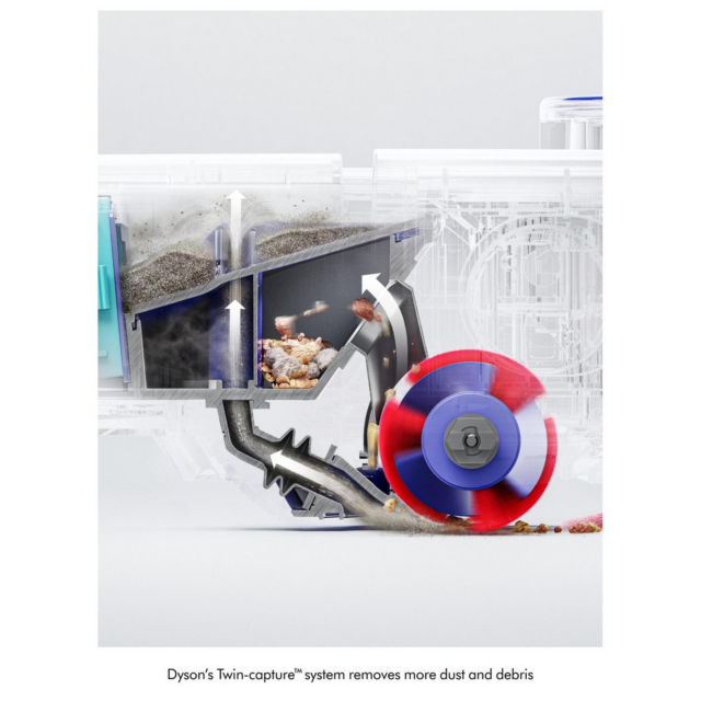 Dyson R1NUROVI R1 Nurovi Dry Robotic Vacuum Cleaner - Silver & Vinca Blue