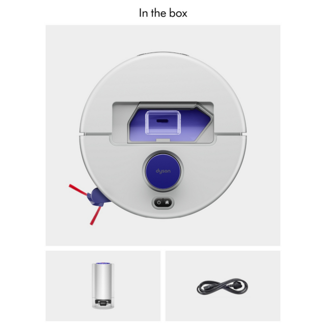 Dyson R1NUROVI R1 Nurovi Dry Robotic Vacuum Cleaner - Silver & Vinca Blue